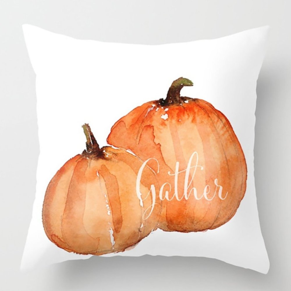 Thanksgiving Halloween Pumpkin Pillow Cover